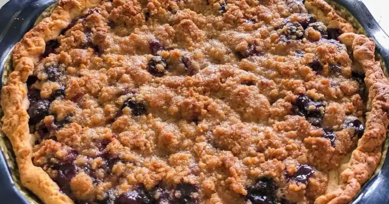 Foto da receita de Torta de Mirtilo com Farofa