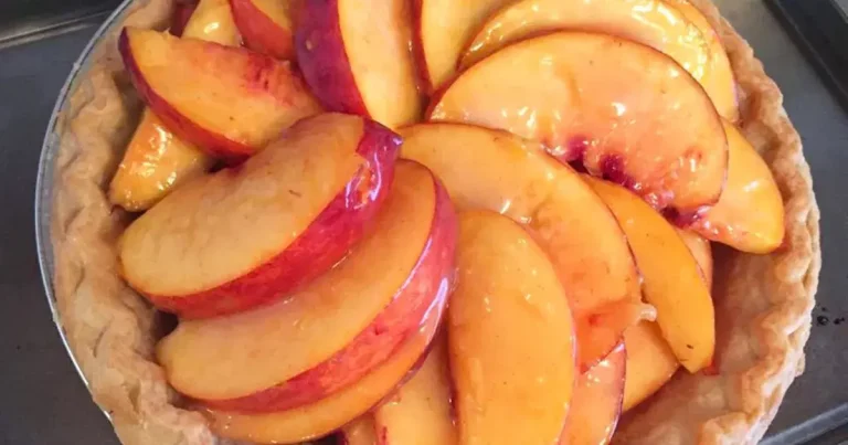 Foto da receita de Torta de Pêssego Sem Assar