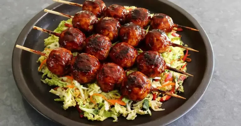 Foto da receita de Almôndegas de Frango Grelhadas