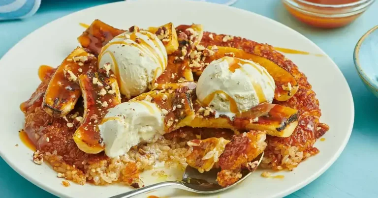 Foto da receita de Arroz Crocante com Bananas Foster