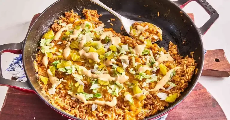 Foto da receita de Arroz de Cheeseburger em Uma Panela