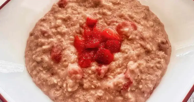 Foto da receita de Aveia Cremosa com Morangos