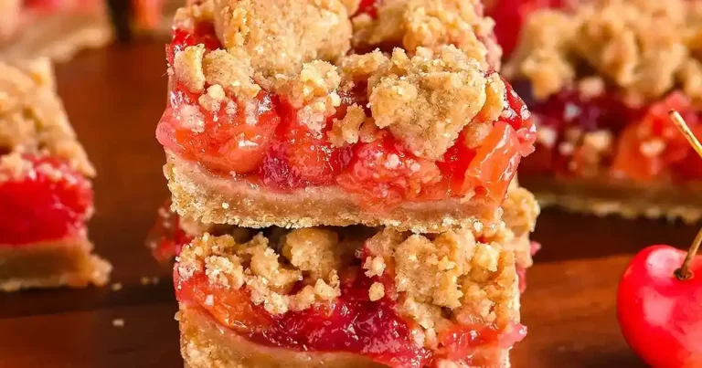 Foto da receita de Barras de Farofa de Cereja Fresca