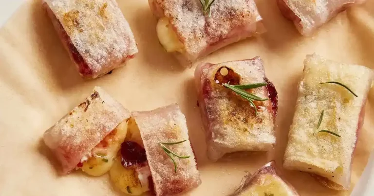 Foto da receita de Bolinho Crocante de Brie com Cranberry em Papel de Arroz