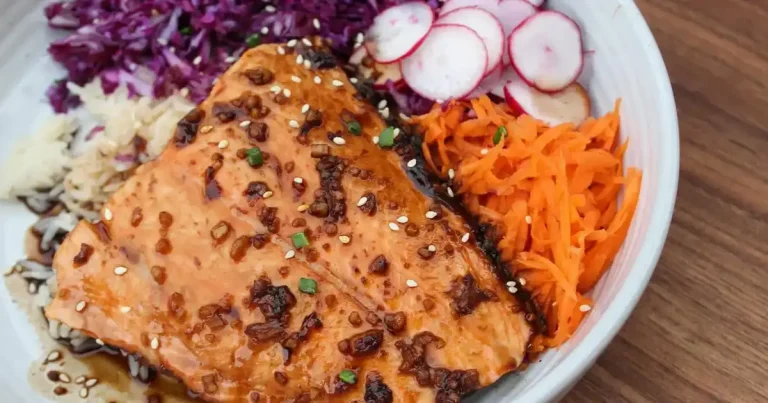 Foto da receita de Bowl de Salmão Teriyaki