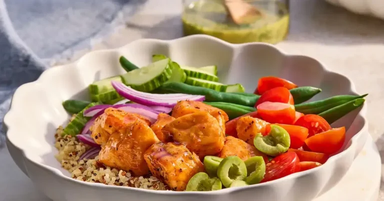Foto da receita de Bowls de Salmão com Mel Picante
