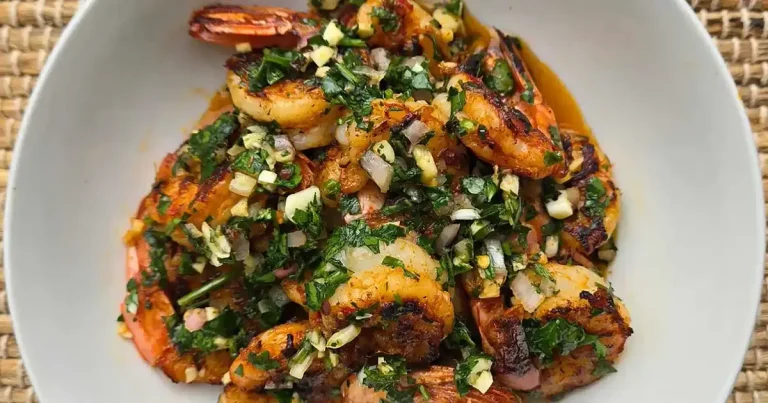 Foto da receita de Camarão ao Chimichurri