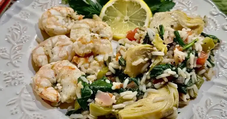 Foto da receita de Camarão com Legumes Mediterrâneos em Uma Panela