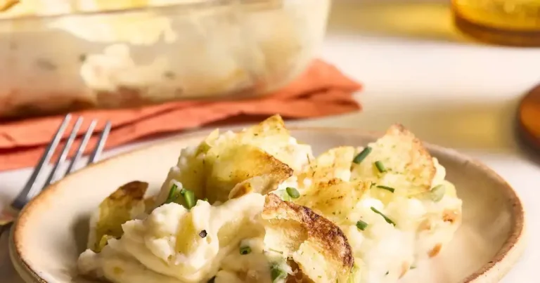 Foto da receita de Casserola de Batata com Creme Azedo e Cebola