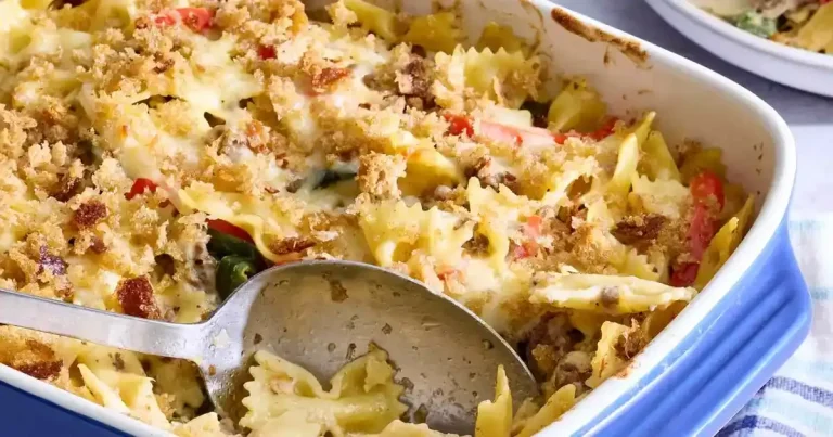 Foto da receita de Casserole de Cheesesteak de Filadélfia