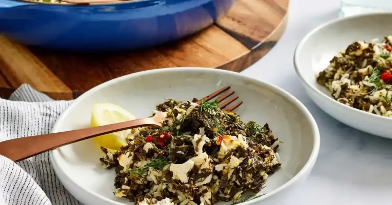Foto da receita de Casserole de Espinafre com Feta e Arroz