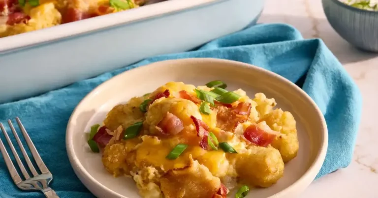 Foto da receita de Casserole de Tater Tots Recheados