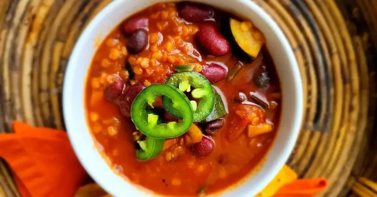 Foto da receita de Chili de Lentilhas Vermelhas
