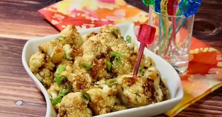 Foto da receita de Couve-flor Assada com Mel e Alho