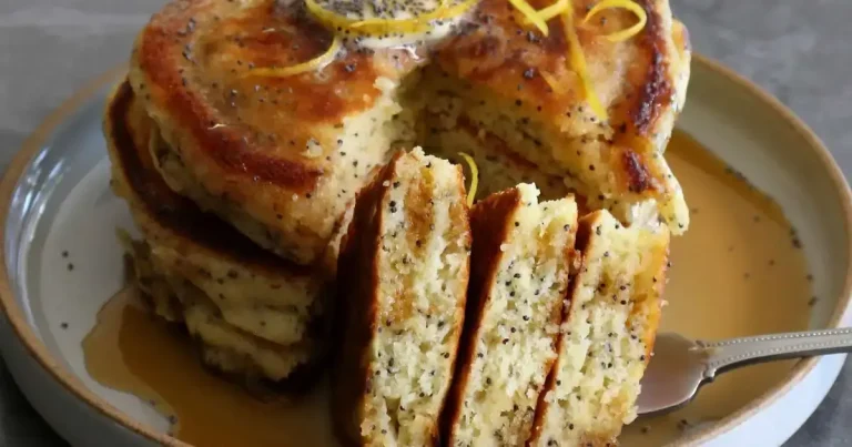 Foto da receita de Panquecas de Limão com Sementes de Papoula