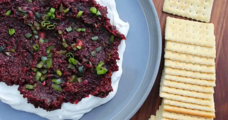 Foto da receita de Dip de Cream Cheese com Jalapeño e Cranberry