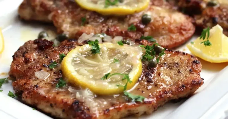 Foto da receita de Escalopes de Porco com Molho de Alcaparras