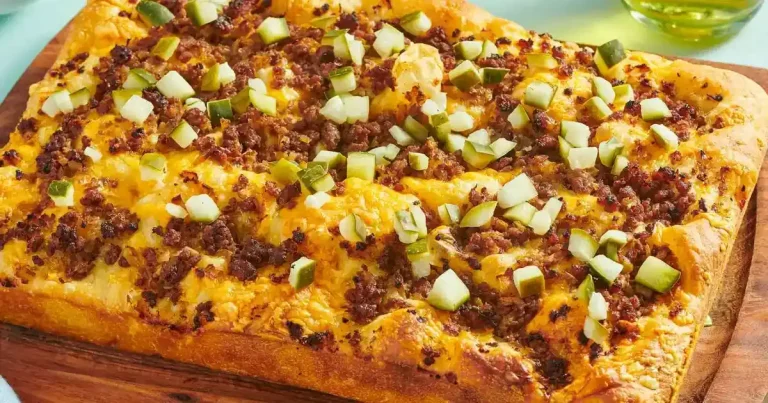 Foto da receita de Focaccia de Cheeseburger