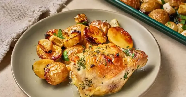 Foto da receita de Frango ao Limão com Batatas e Alho-Poró