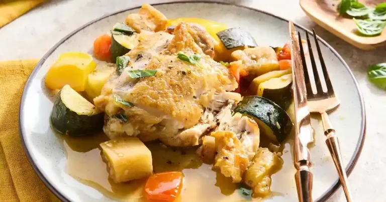 Foto da receita de Frango Assado à Ratatouille