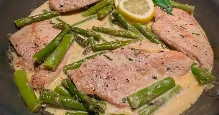 Foto da receita de Frango com Aspargos em Molho Cremoso de Limão