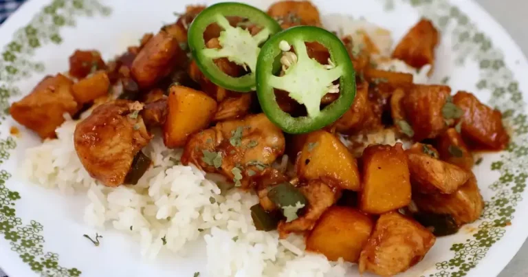 Foto da receita de Frango com Pêssego e Jalapeño