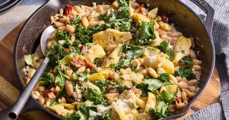 Foto da receita de Frigideira Cremosa de Feijão Branco à Toscana