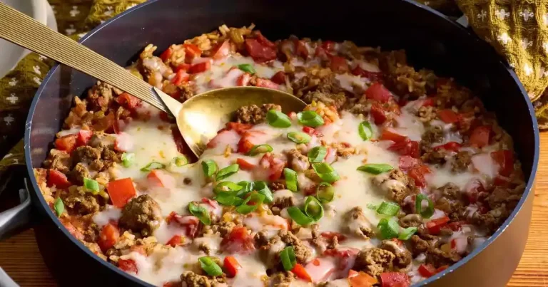 Foto da receita de Frigideira de Carne Moída e Arroz