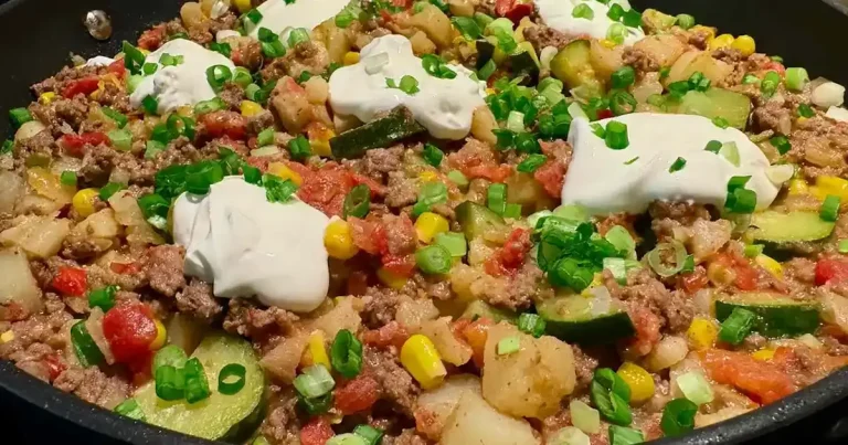 Foto da receita de Frigideira Tex-Mex de Carne Moída e Batata