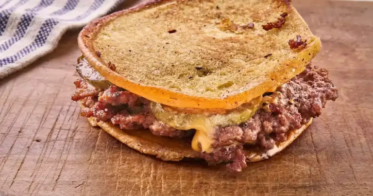 Foto da receita de Hambúrguer com Crosta de Picles