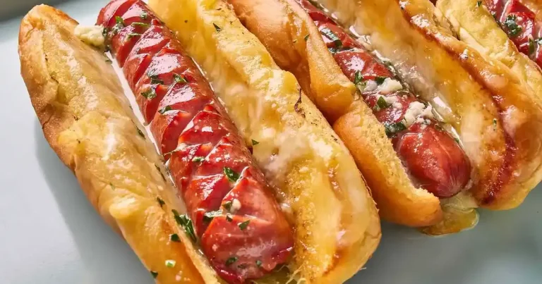 Foto da receita de Hot Dog de Queijo Grelhado com Manteiga de Alho