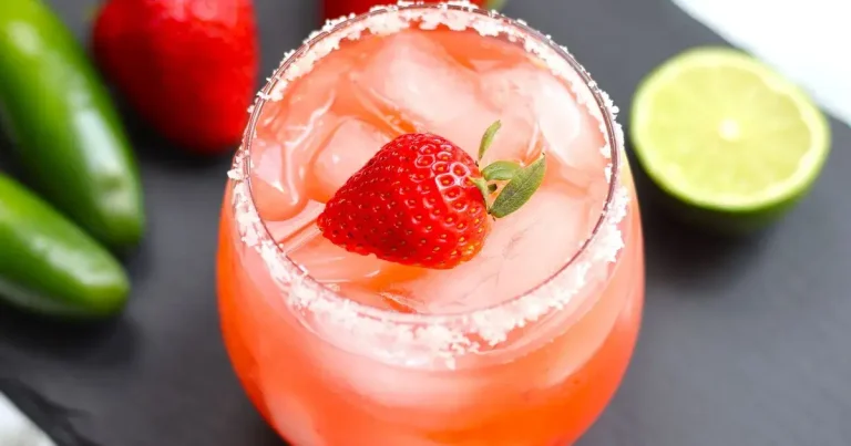 Foto da receita de Margarita de Morango com Jalapeño