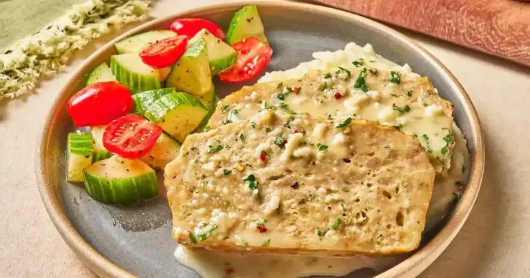 Foto da receita de Meatloaf de Frango com Manteiga de Alho e Parmesão