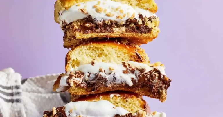 Foto da receita de Mini Sanduíches de S’mores com Chocolate e Biscoito Graham