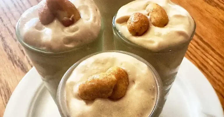 Foto da receita de Mousse de Cottage com Manteiga de Amendoim