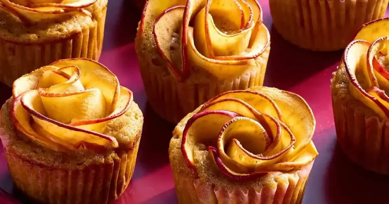 Foto da receita de Muffins de Rosa de Maçã