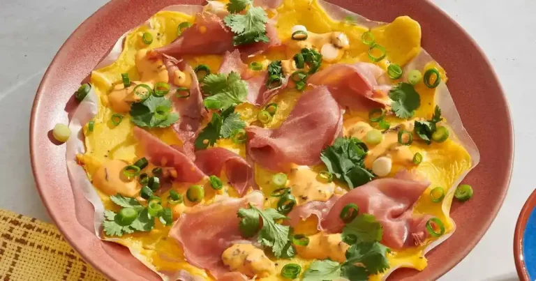 Foto da receita de Pizza de Café da Manhã com Papel de Arroz