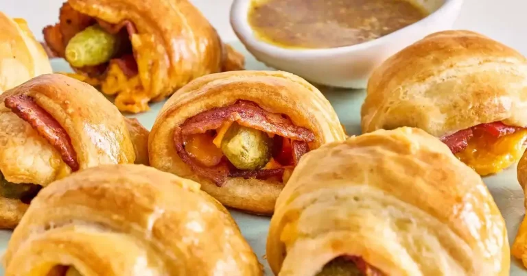 Foto da receita de Porquinhos Enrolados com Queijo e Picles