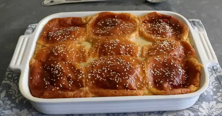 Foto da receita de Pudim de Pão de Hambúrguer