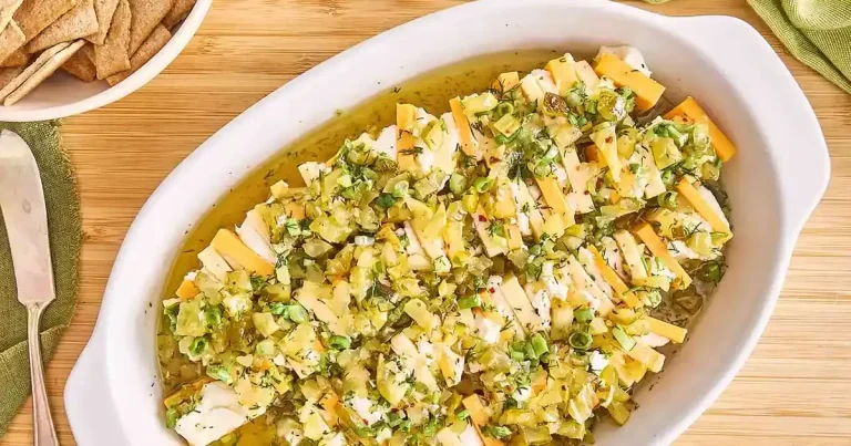 Foto da receita de Queijo Marinado em Conserva