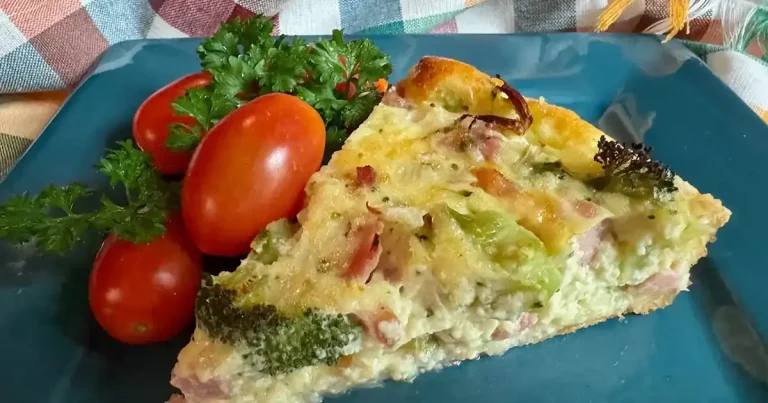 Foto da receita de Quiche de Presunto e Brócolis