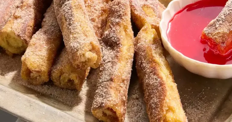 Foto da receita de Rolinho de Churros com Morango
