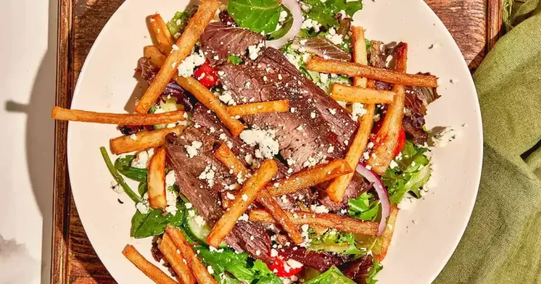 Foto da receita de Salada de Bife com Batatas Fritas