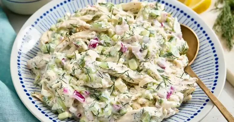 Foto da receita de Salada de Frango com Tzatziki