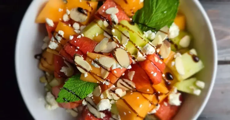 Foto da receita de Salada Refrescante de Melão com Feta