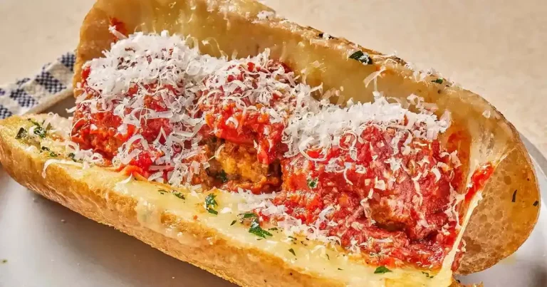 Foto da receita de Sanduíche de Almôndega com Manteiga de Alho