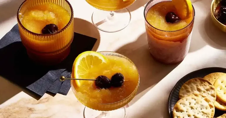 Foto da receita de Slush de Bourbon com Cerejas Alcoólicas