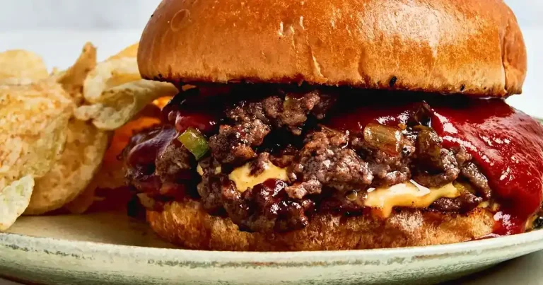 Foto da receita de Smash Burgers de Sloppy Joe