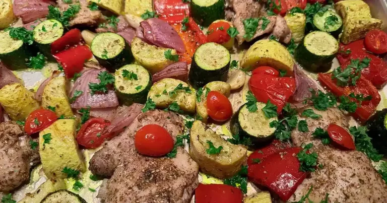 Foto da receita de Sobrecoxa de Frango com Za’atar e Legumes