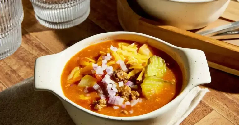 Foto da receita de Sopa de Cheeseburger